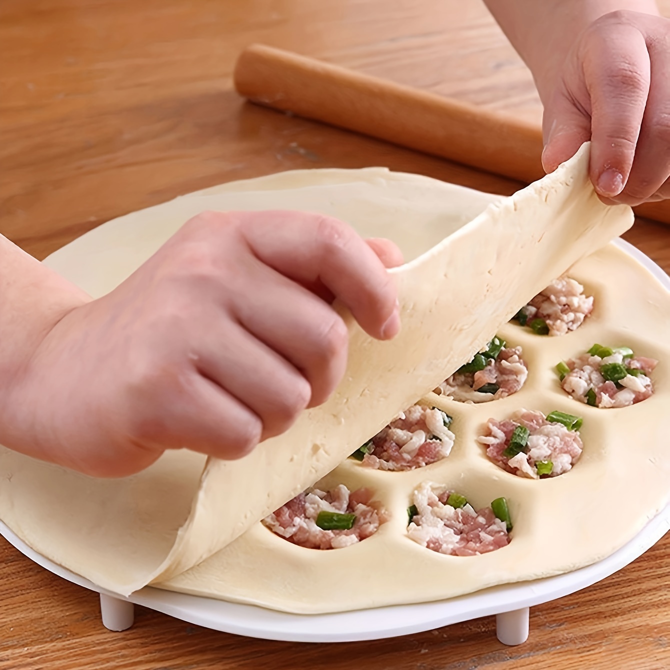 1 adet-basit çin köfte kalıp,  - Kitchen Gadgets Dumpling Maker incelemesi ve fiyatı